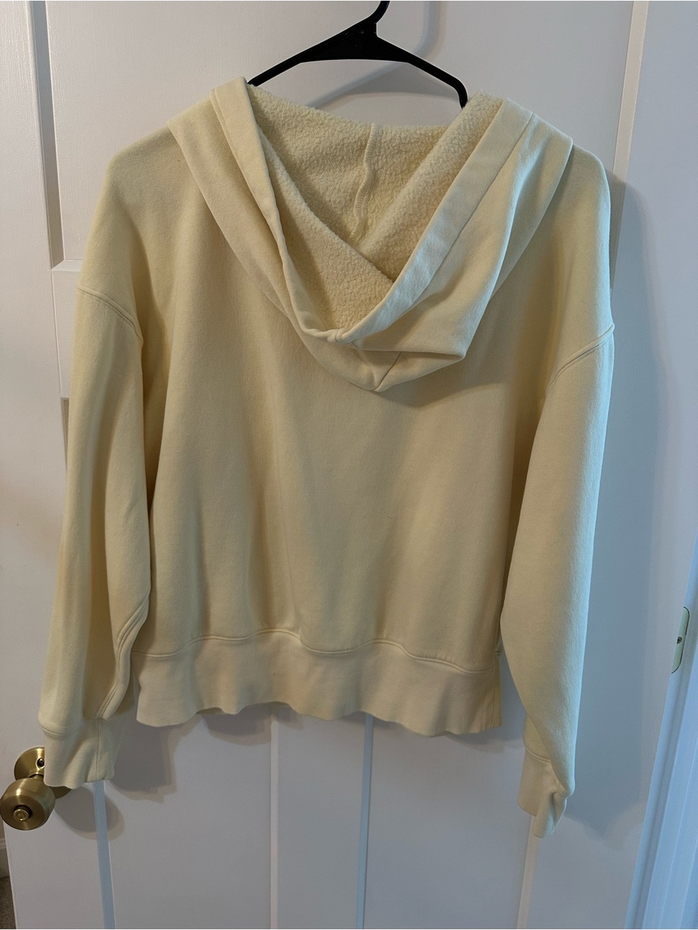 Pale yellow Lace-Up Hoodie - Picture 3 of 3